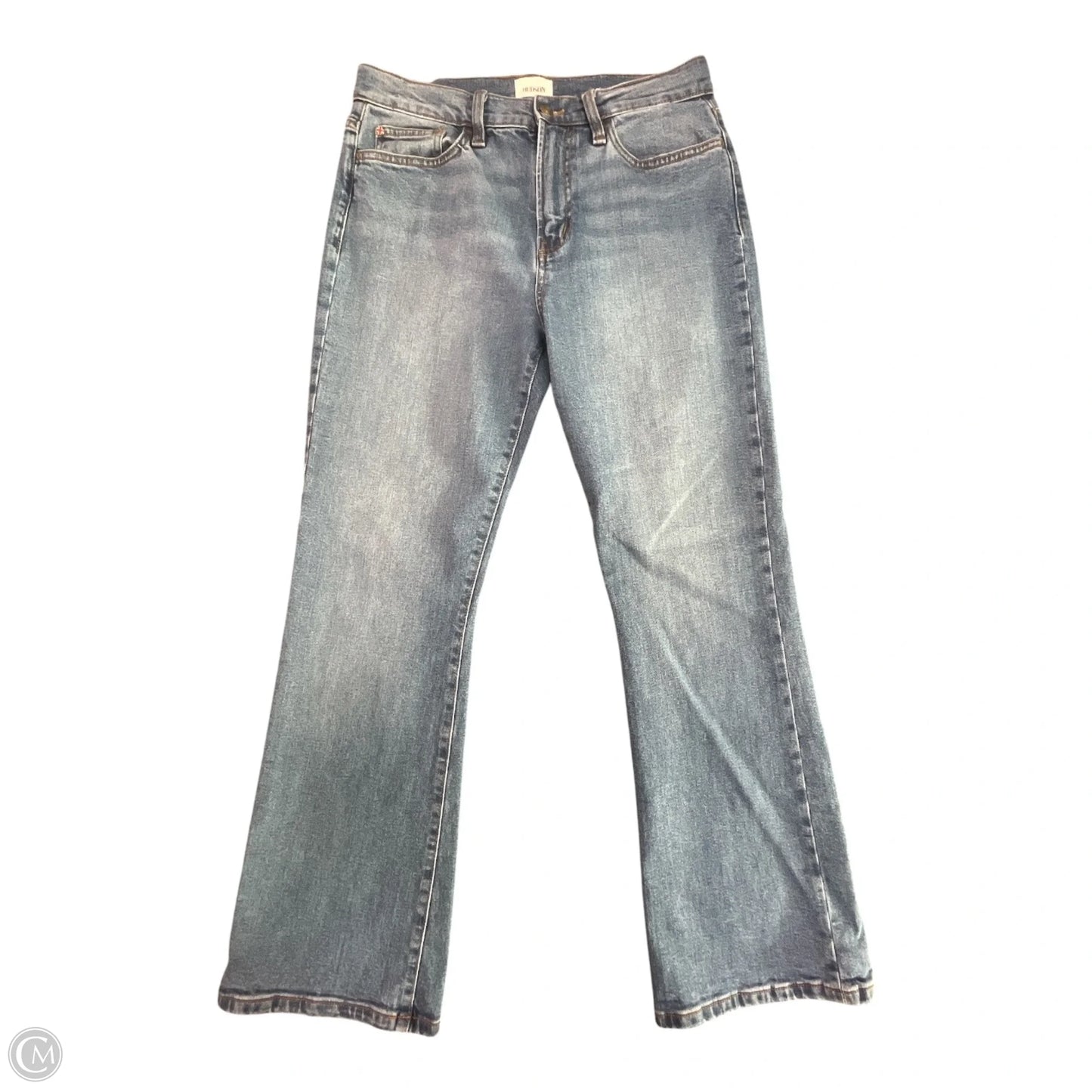 Jeans Wide Leg By Hudson In Blue Denim, Size: 8