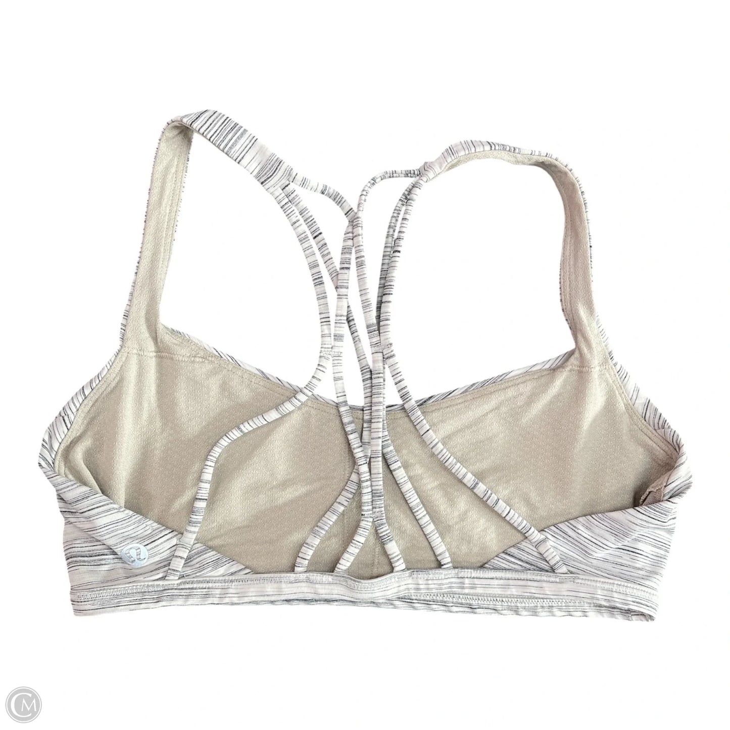 Athletic Bra By Lululemon In Black & White, Size: Xs