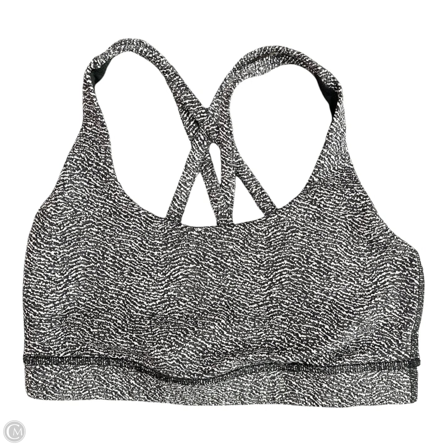Athletic Bra By Lululemon In Black & White, Size: Xs