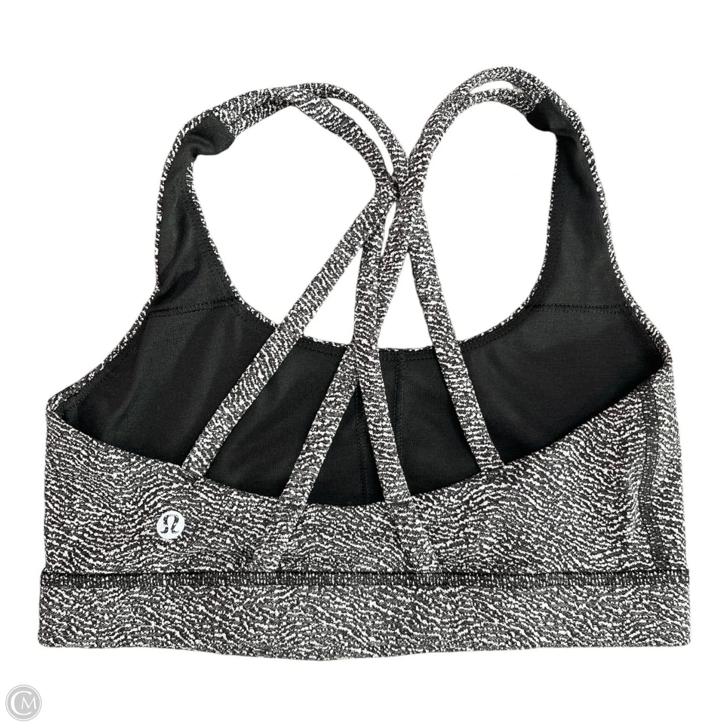 Athletic Bra By Lululemon In Black & White, Size: Xs