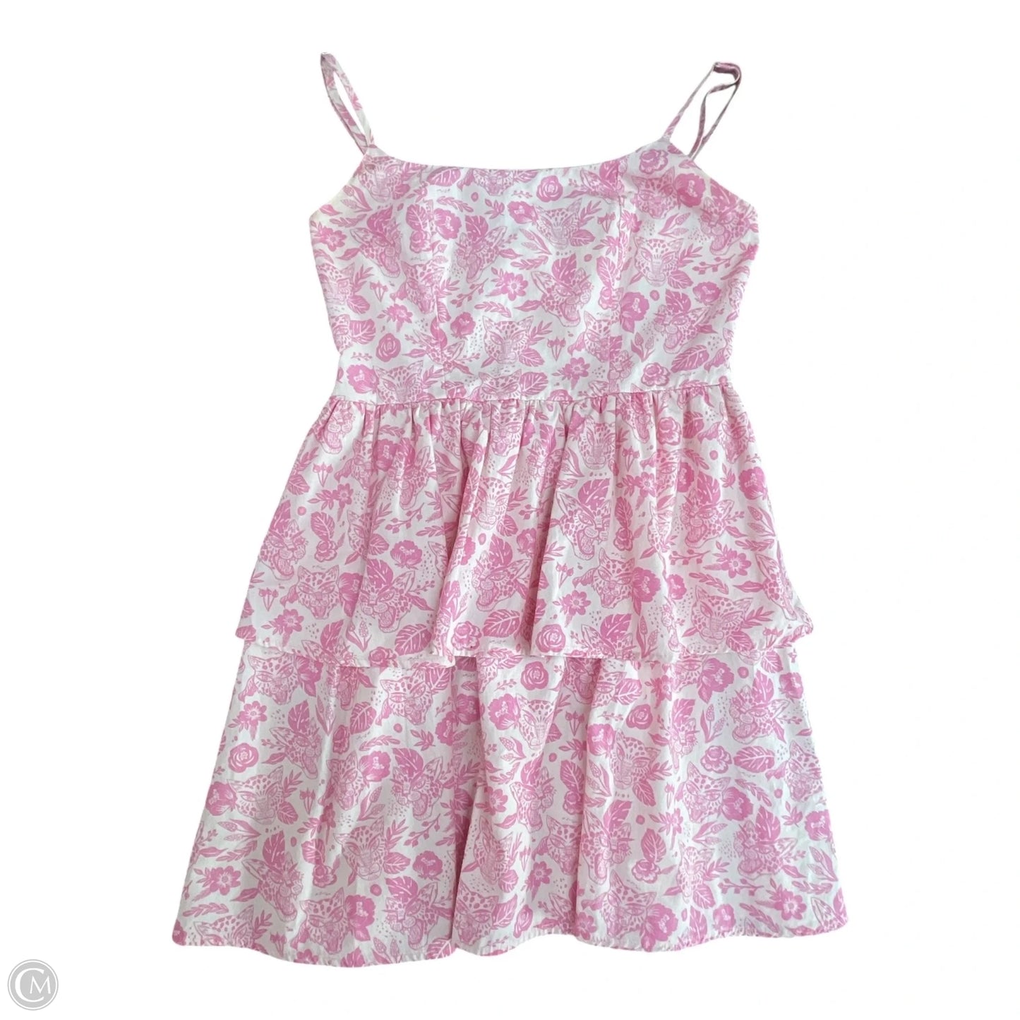 Top Sleeveless By Sincerely Curs r In Pink & White, Size: Xs