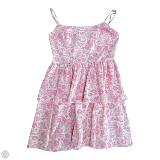 Top Sleeveless By Sincerely Curs r In Pink & White, Size: Xs