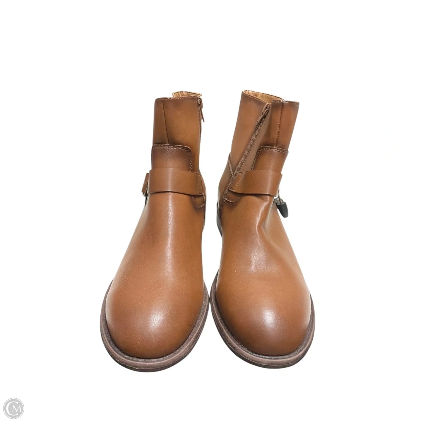 Boots Ankle Flats By Frye And Co In Brown, Size: 11