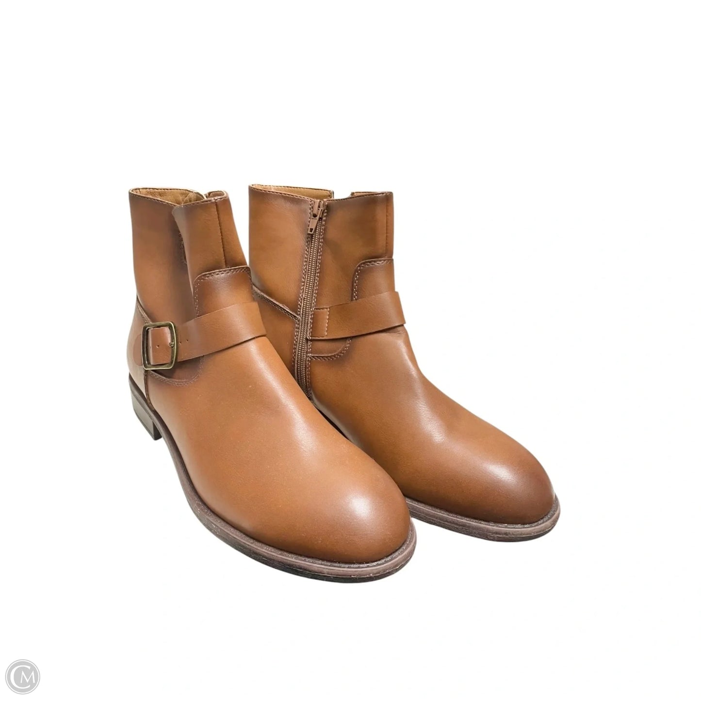 Boots Ankle Flats By Frye And Co In Brown, Size: 11