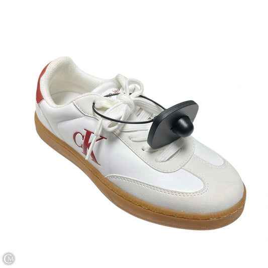 Shoes Athletic By Calvin Klein In Red & White, Size: 5.5