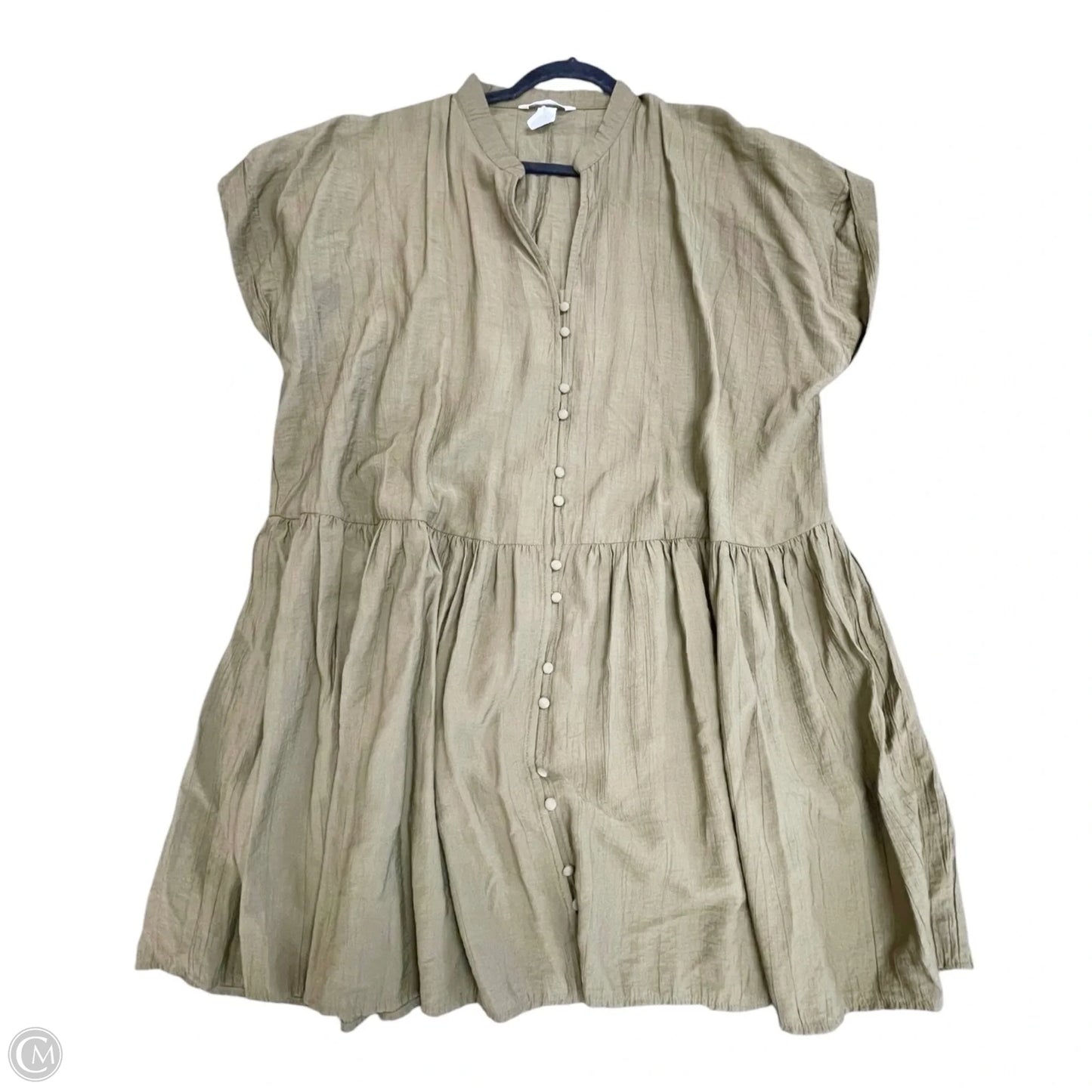 Dress Casual Short By H&m In Green, Size: L