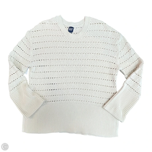 Sweater By Gap In Cream, Size: M