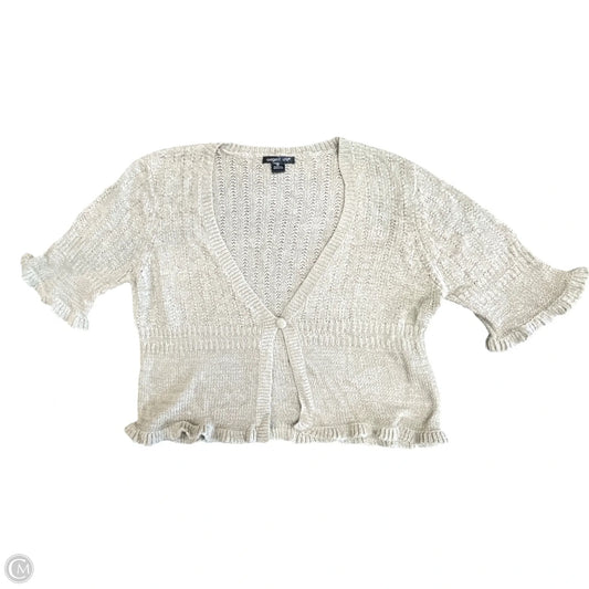 Cardigan By August Silk In Taupe, Size: Xl