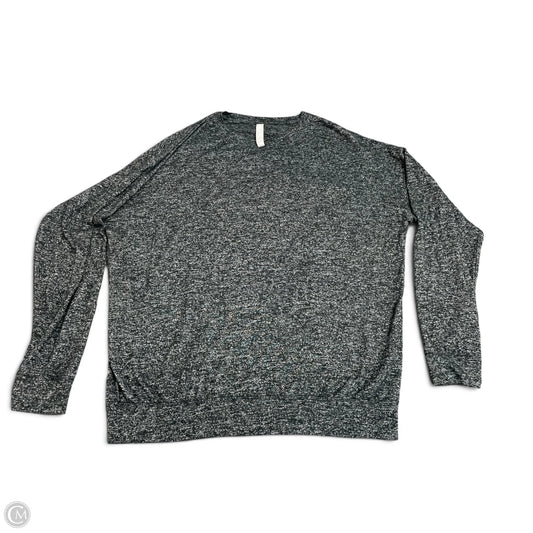 Athletic Top Long Sleeve Crewneck By Athleta In Black & White, Size: S