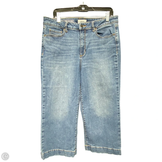 Jeans Wide Leg By Sonoma In Blue, Size: 14