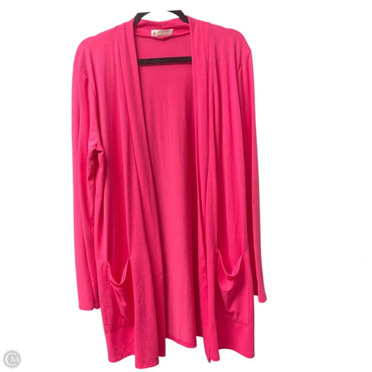 Cardigan By Zenana -  In Pink, Size: 1x