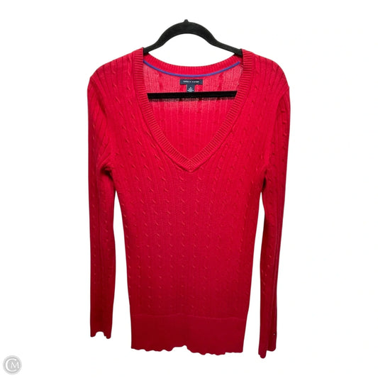 Sweater By Tommy Hilfiger In Red, Size: M