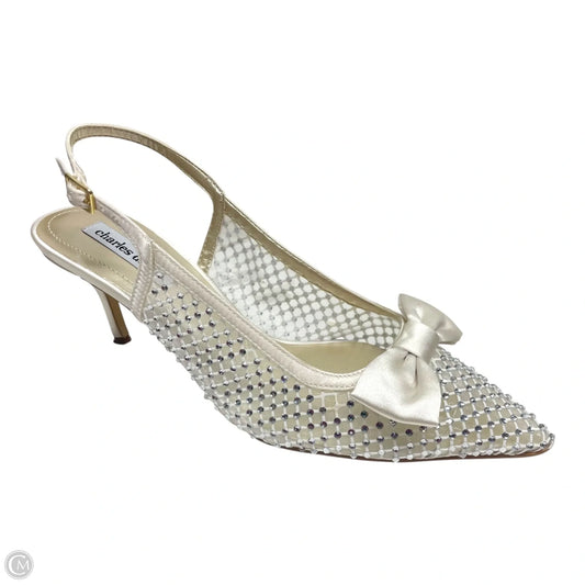 Shoes Heels Stiletto By Charles David In White, Size: 10