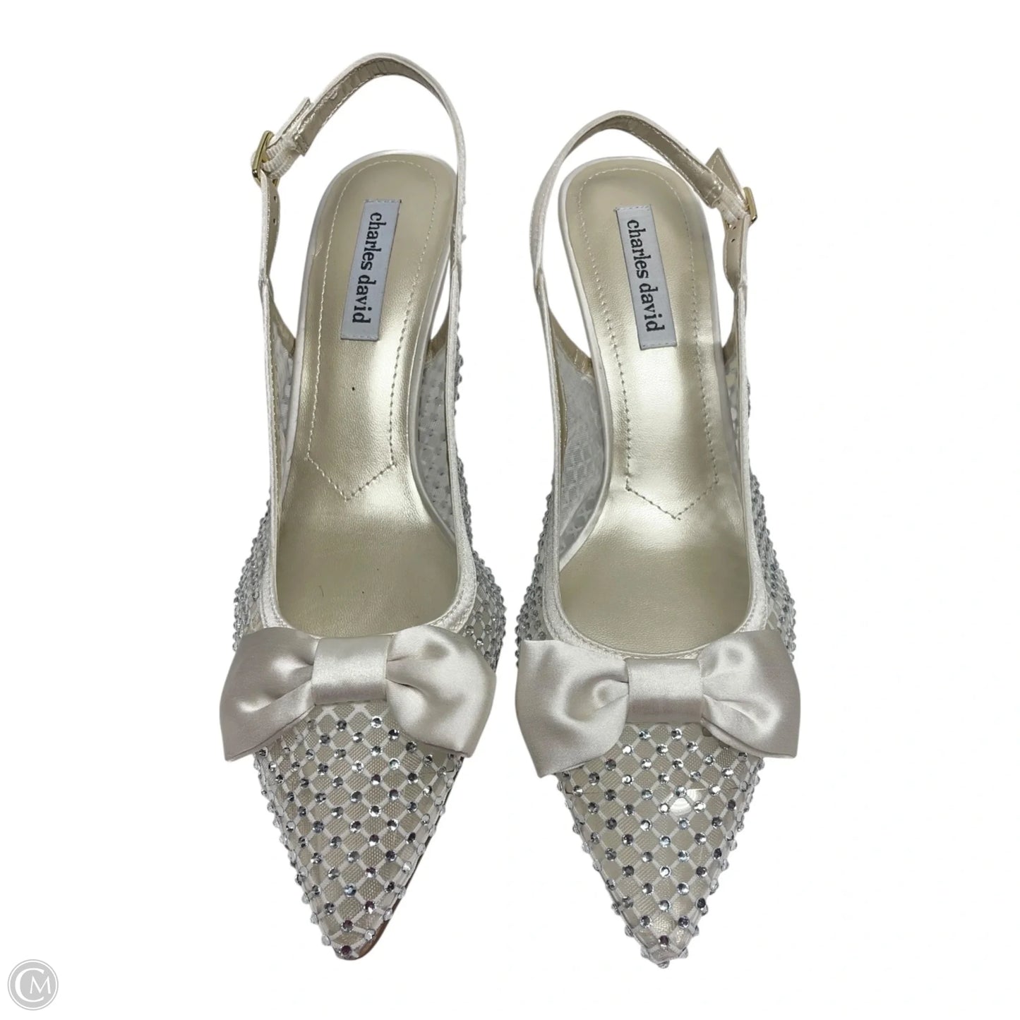Shoes Heels Stiletto By Charles David In White, Size: 10