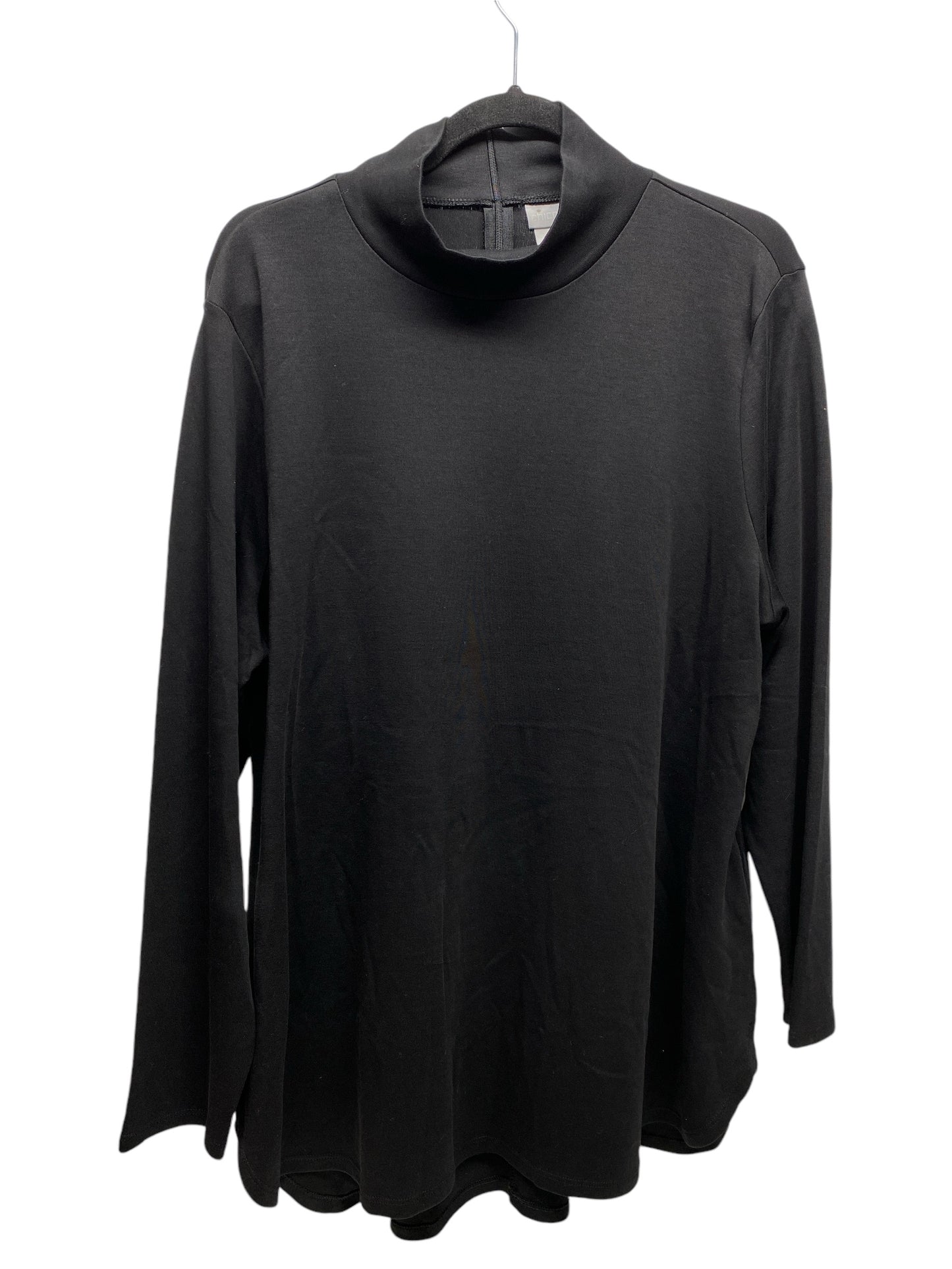 Top Long Sleeve By Chicos In Black, Size: Xl