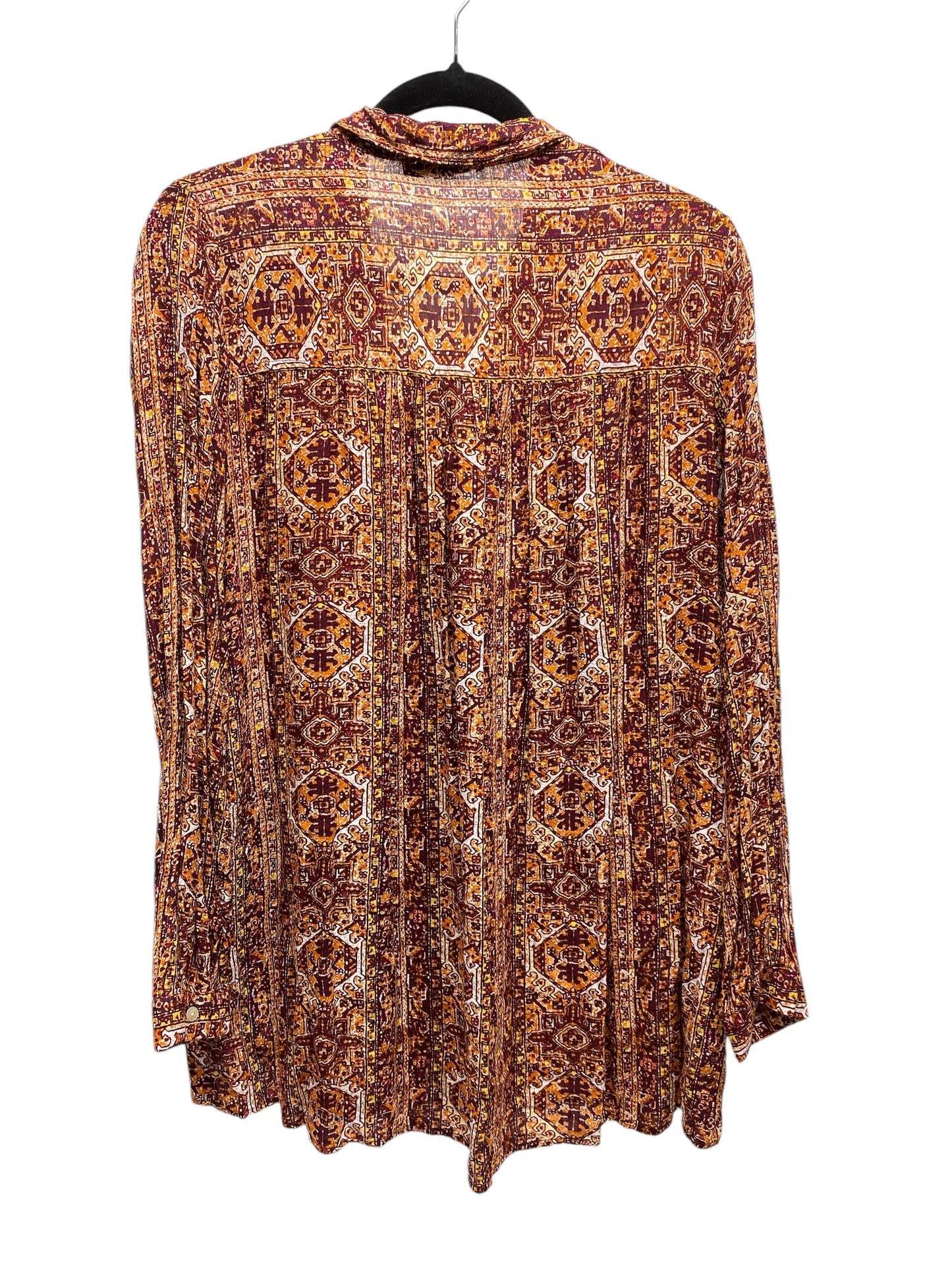 Top 3/4 Sleeve By Jane And Delancey In Multi-colored, Size: L