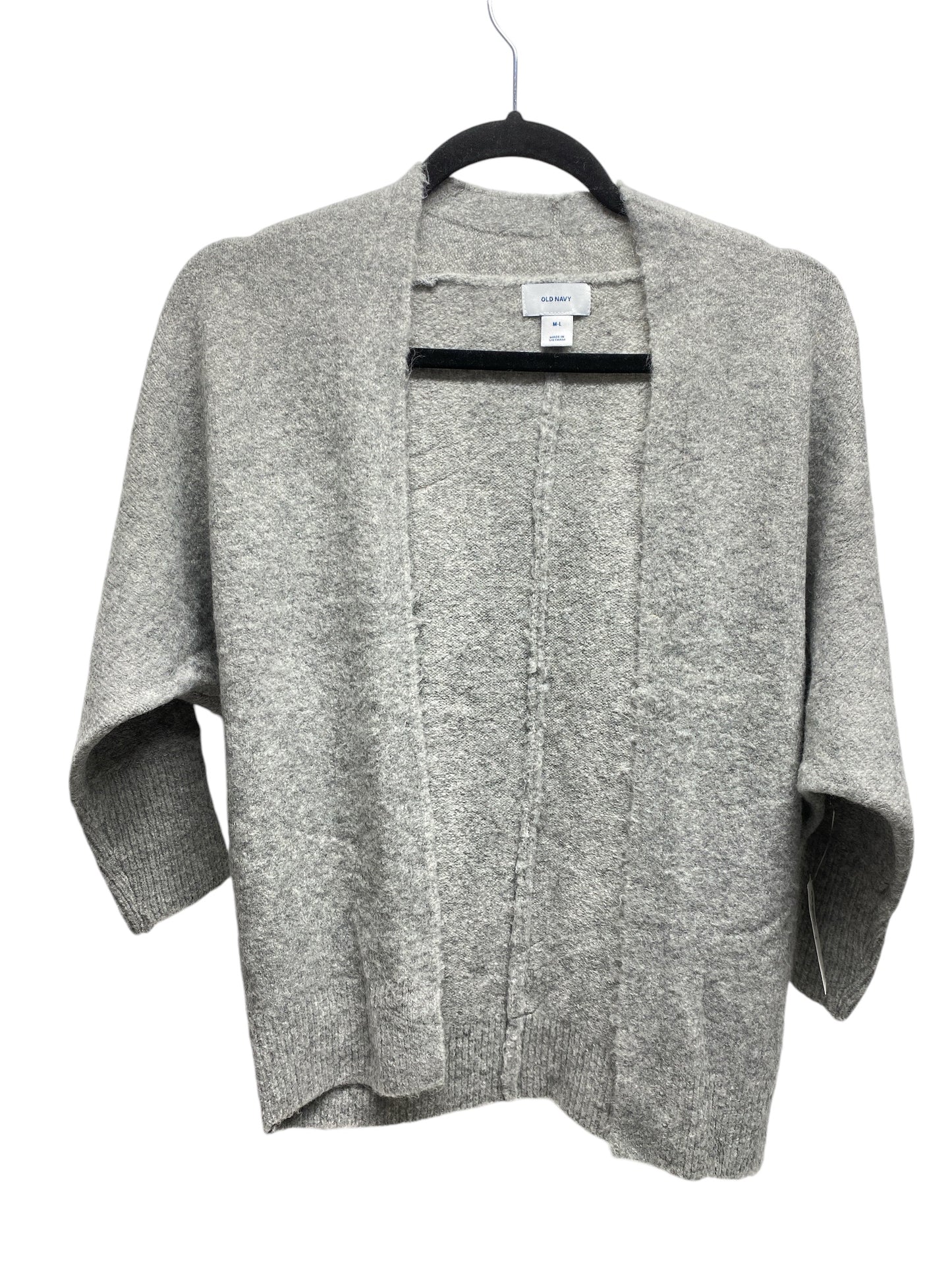 Sweater Cardigan By Old Navy In Grey, Size: L