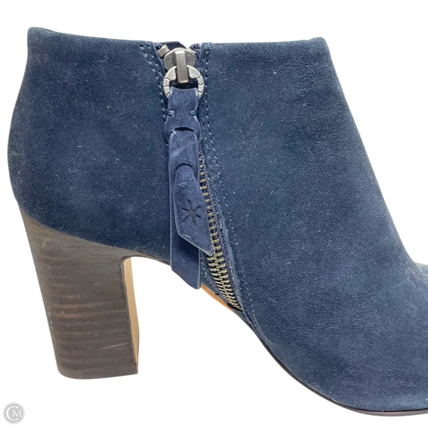 Boots Ankle Heels By Splendid In Navy, Size: 7
