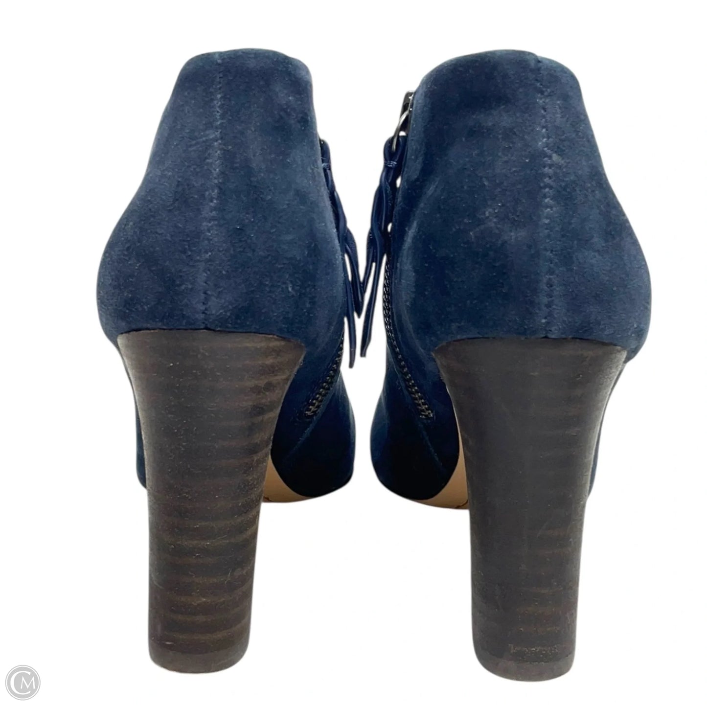 Boots Ankle Heels By Splendid In Navy, Size: 7