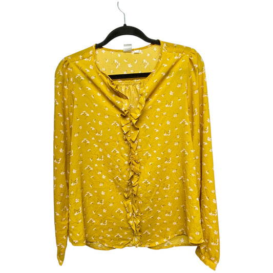 Top Long Sleeve By Gap In Yellow, Size: S