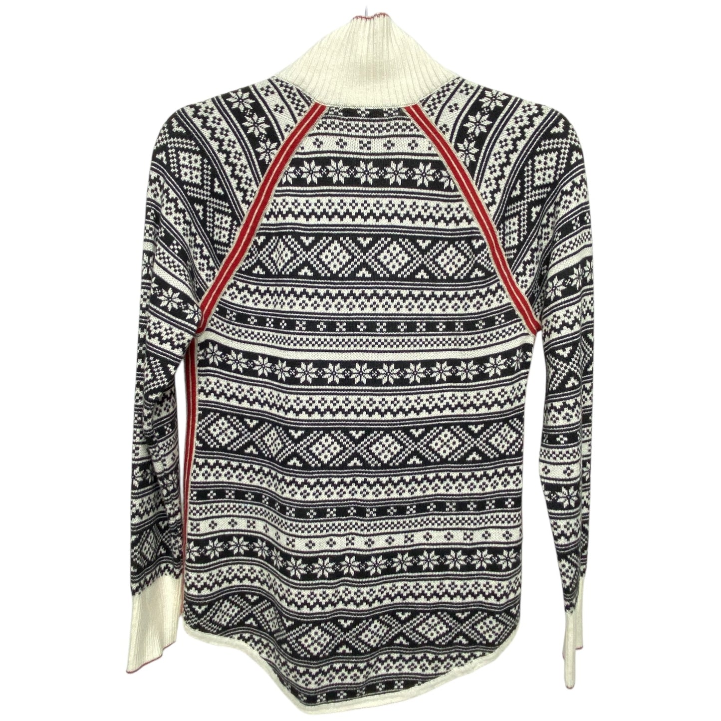 Sweater By Eddie Bauer In Black & White, Size: S