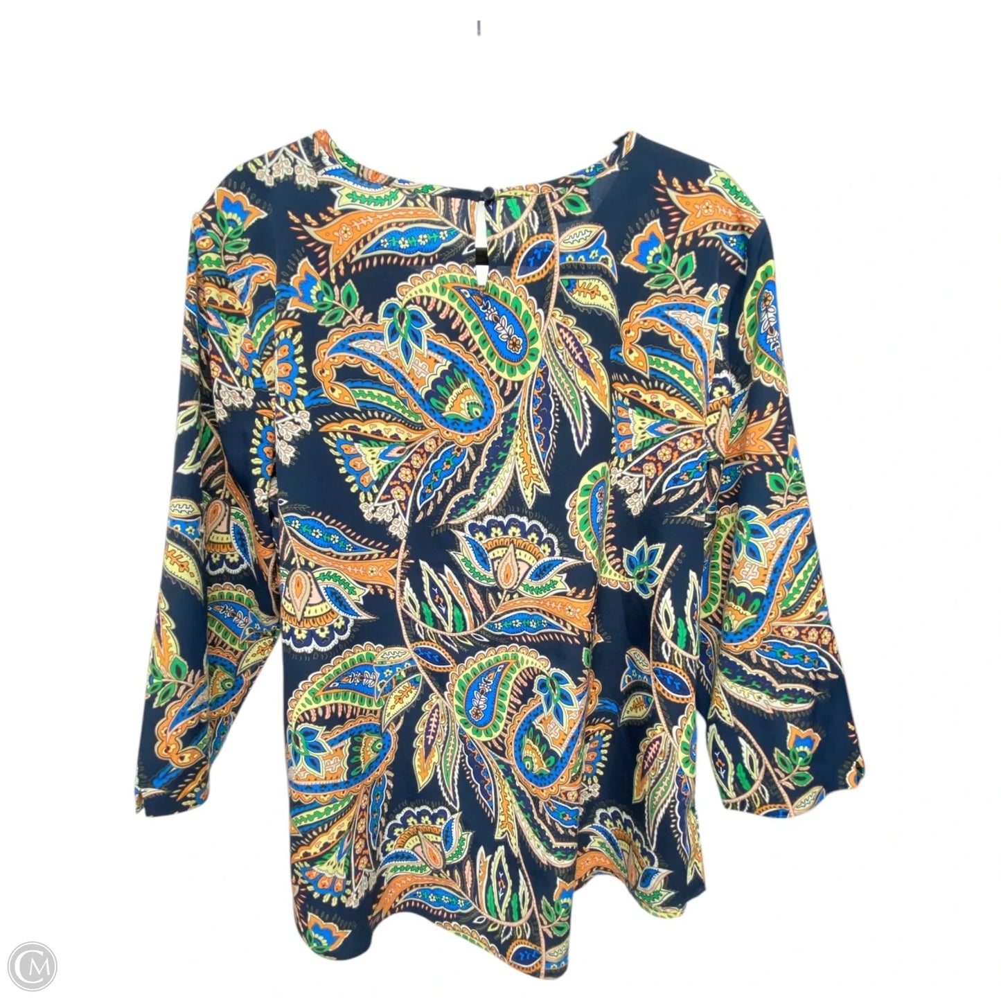 Top Long Sleeve By Van Heusen In Multi-colored, Size: Xl