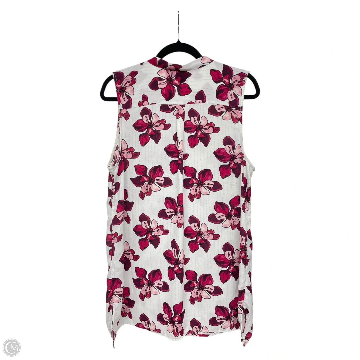 Top Sleeveless By Halogen In Floral Print, Size: Xl