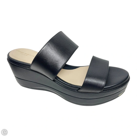 Sandals Heels Platform By Cole-haan In Black, Size: 8