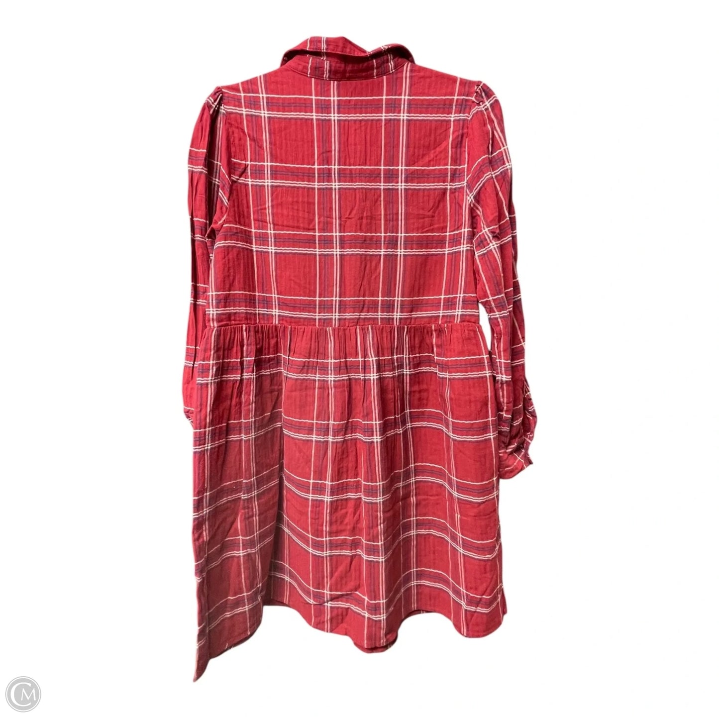 Dress Casual Short By Loft In Plaid Pattern, Size: Mp
