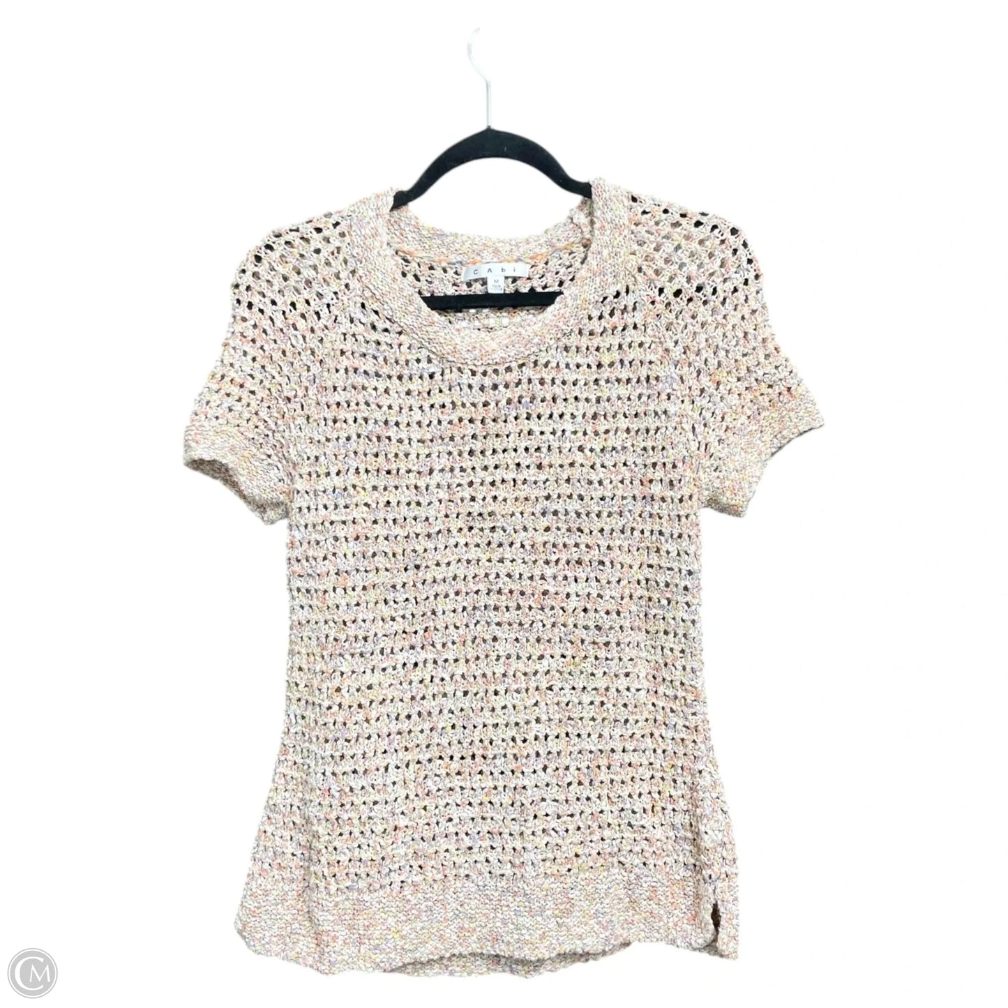 Sweater Short Sleeve By Cabi In Multi-colored, Size: M
