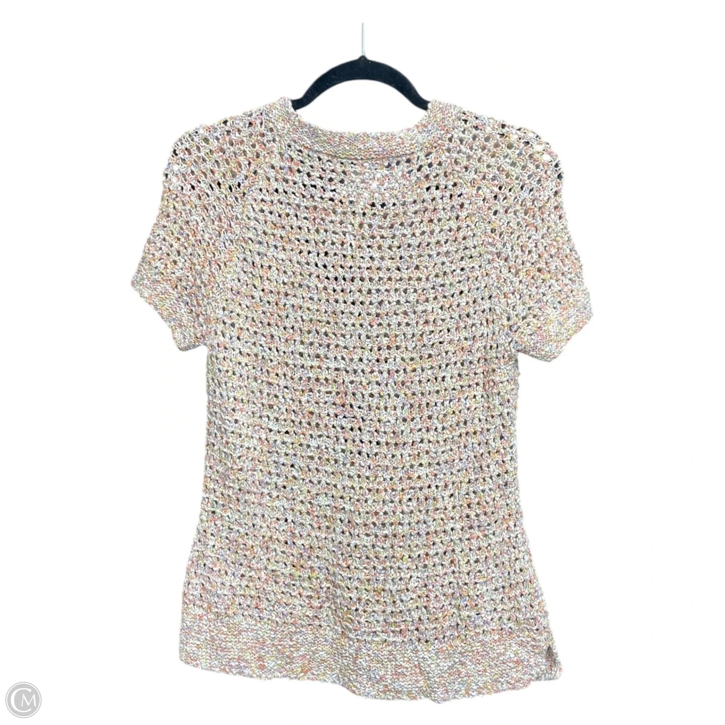 Sweater Short Sleeve By Cabi In Multi-colored, Size: M