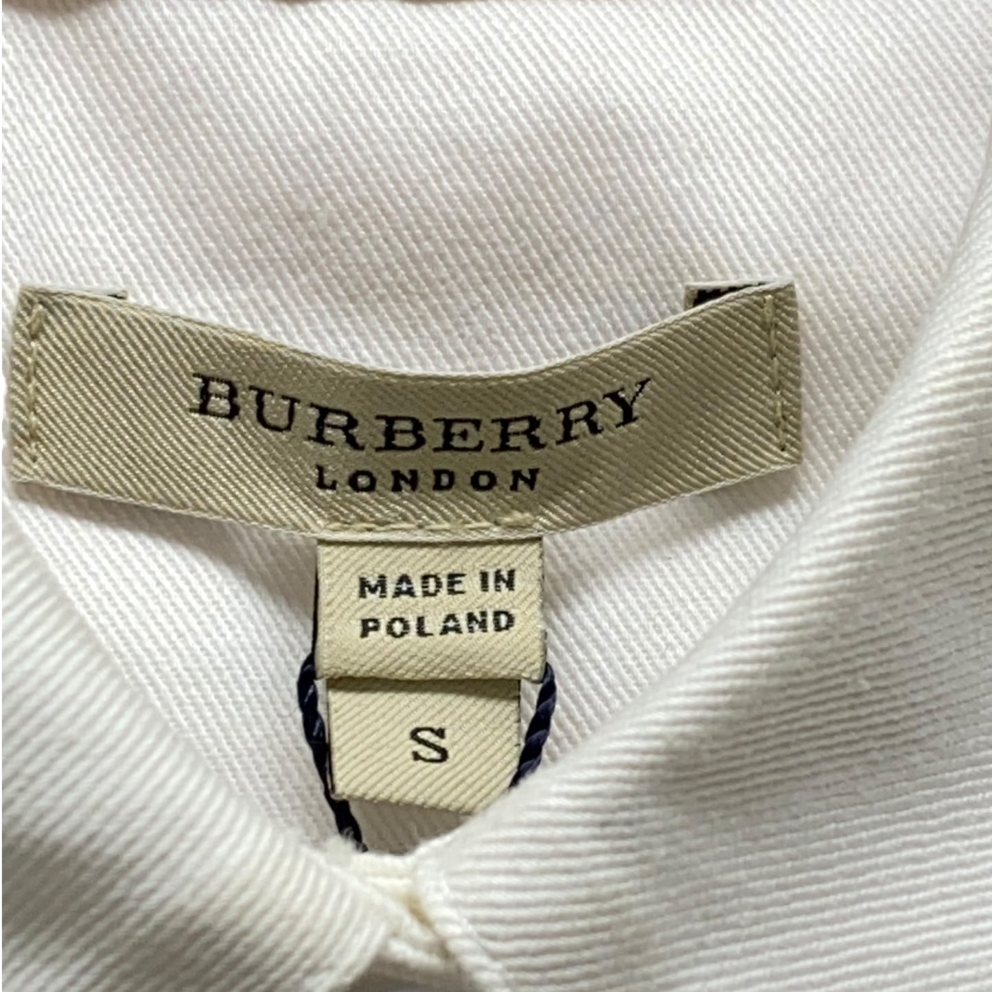 Top Short Sleeve Luxury Designer By Burberry In Grey & Pink, Size: S