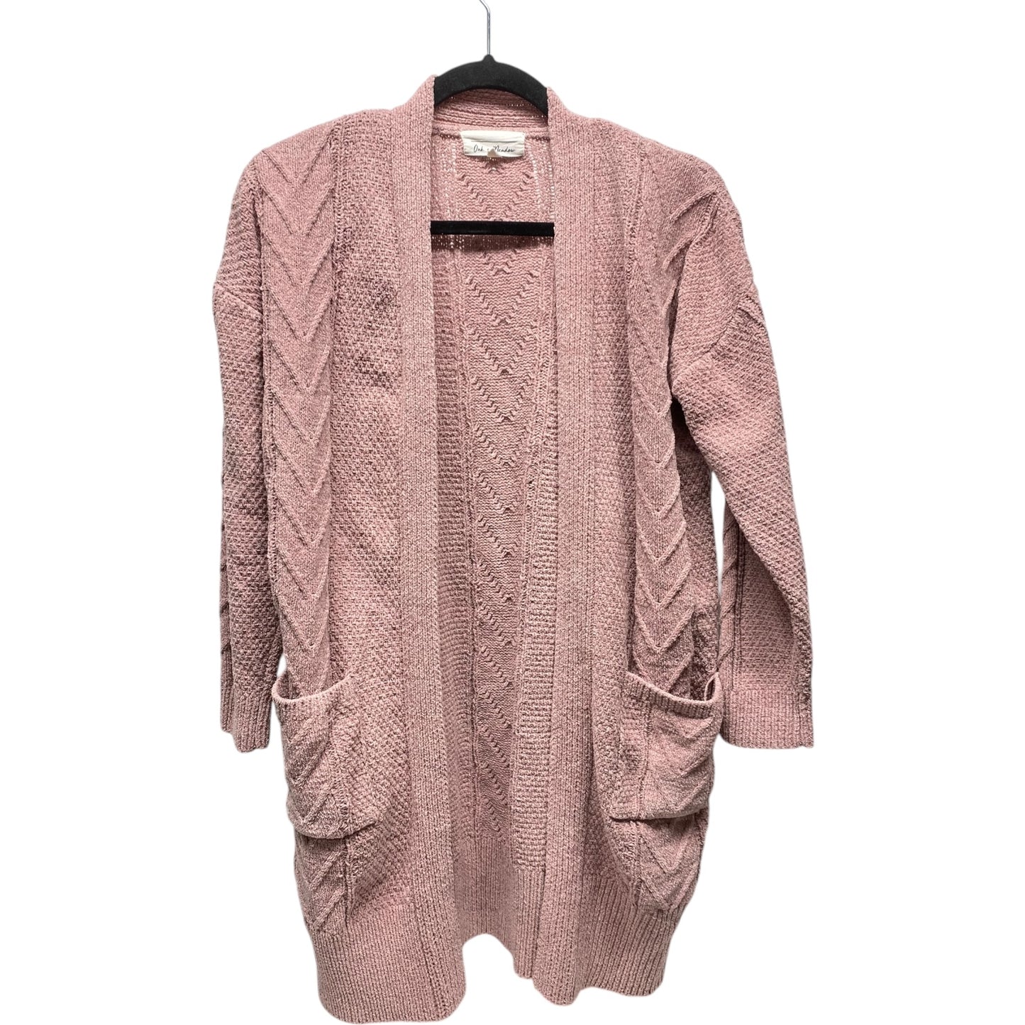 Sweater Cardigan By Cmc In Pink, Size: S