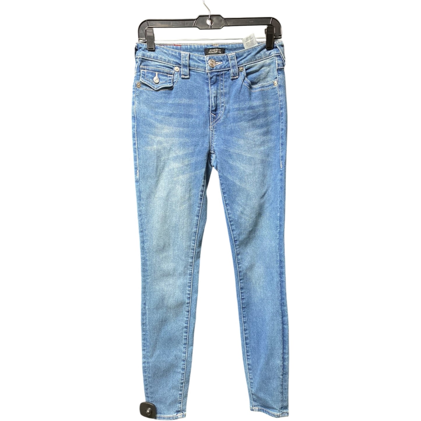 Jeans Skinny By True Religion In Blue Denim, Size: 4