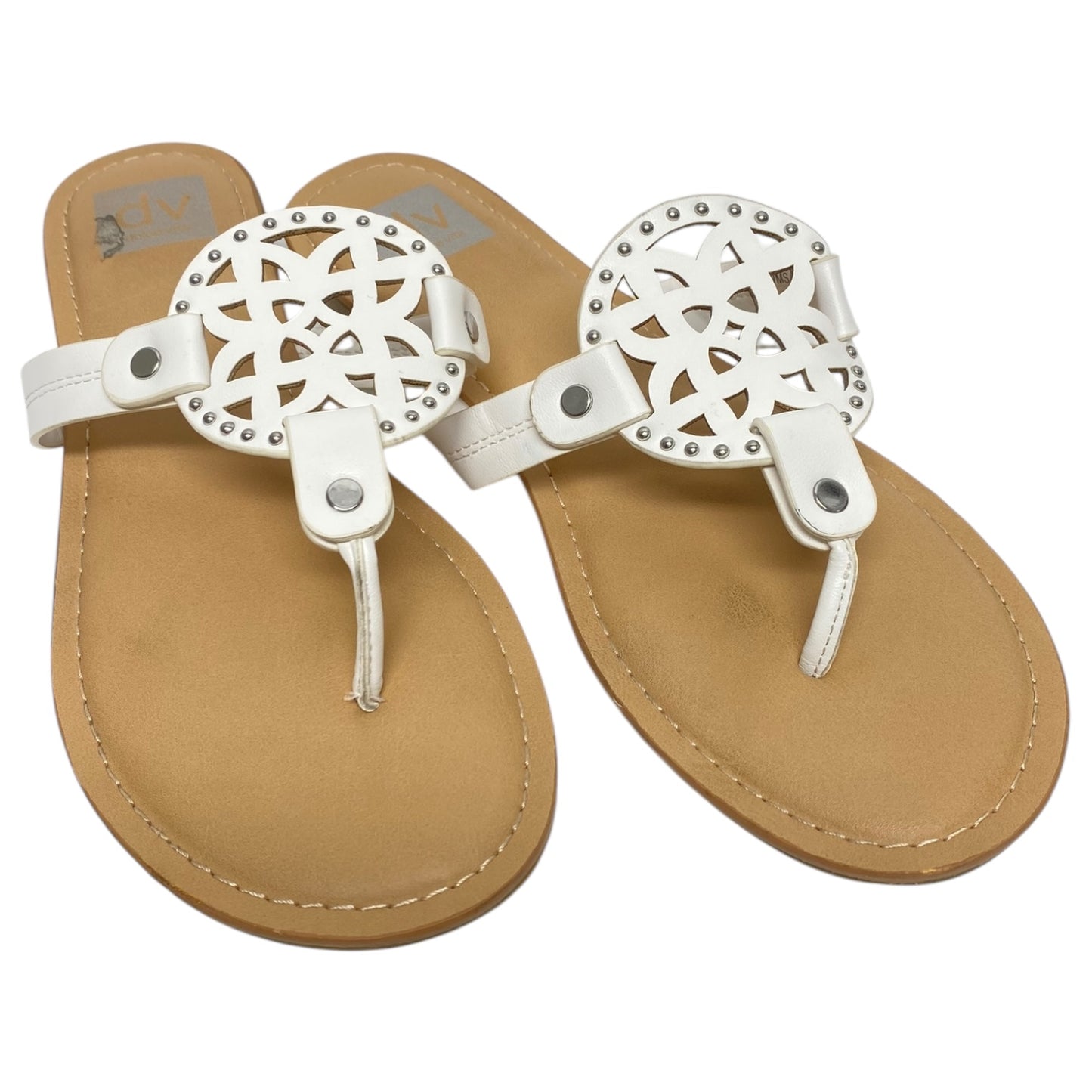 Sandals Flip Flops By Dolce Vita In White, Size: 8