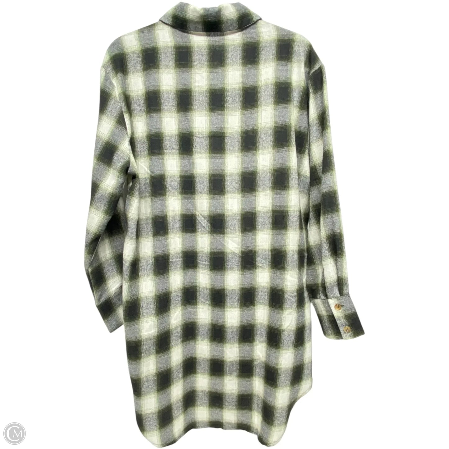 Tunic Long Sleeve By Have Los Angeles In Plaid Pattern, Size: S