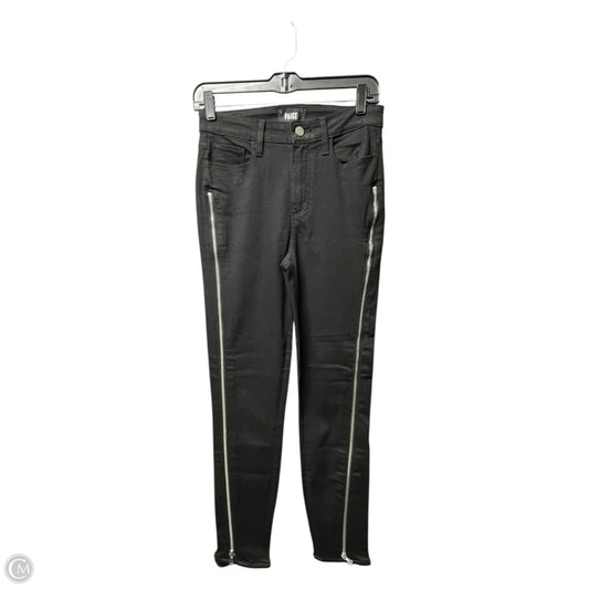 Jeans Skinny By Paige In Black Denim, Size: 2
