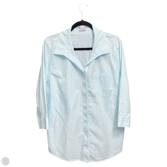 Top Long Sleeve By Chicos In Aqua, Size: Xl