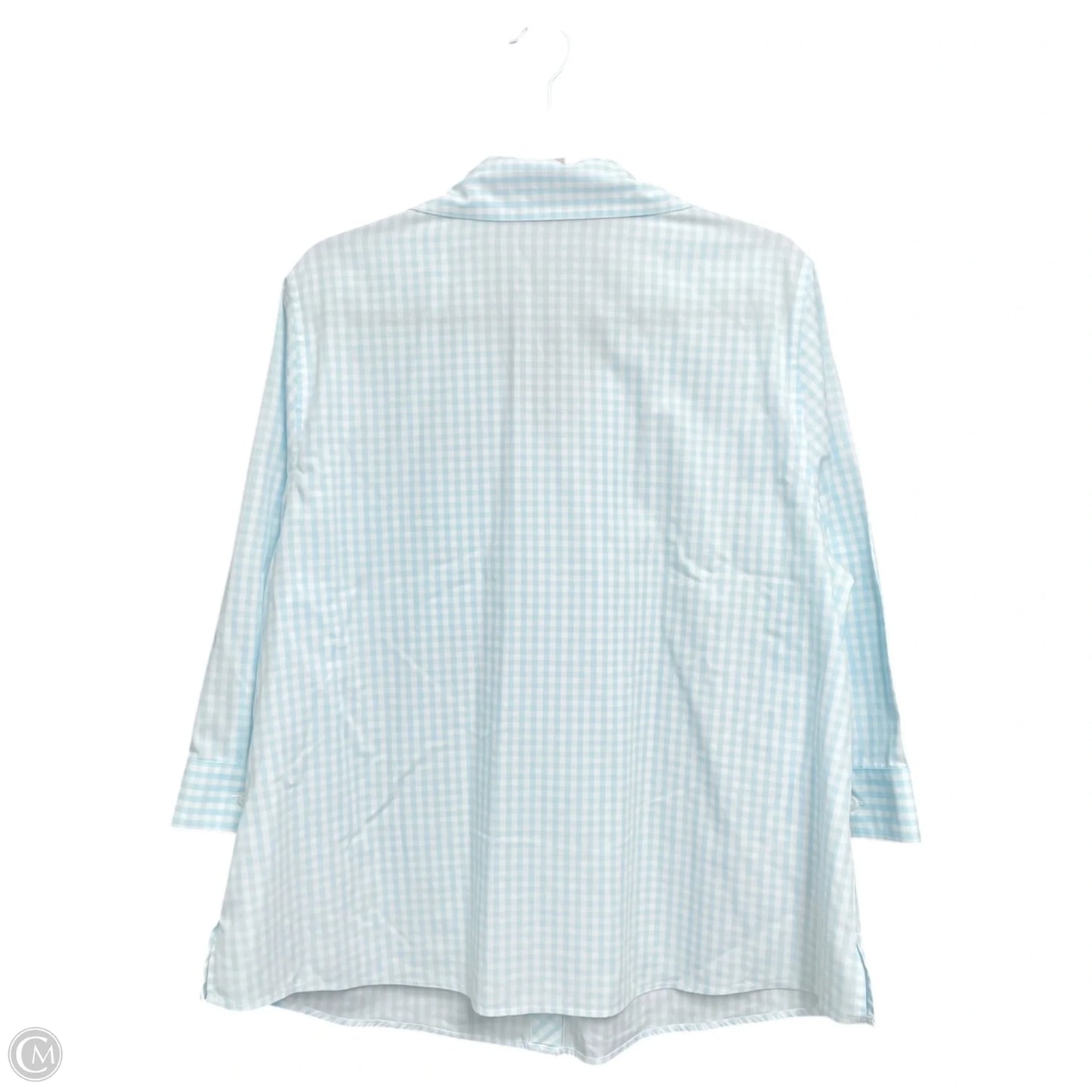 Top Long Sleeve By Chicos In Aqua, Size: Xl