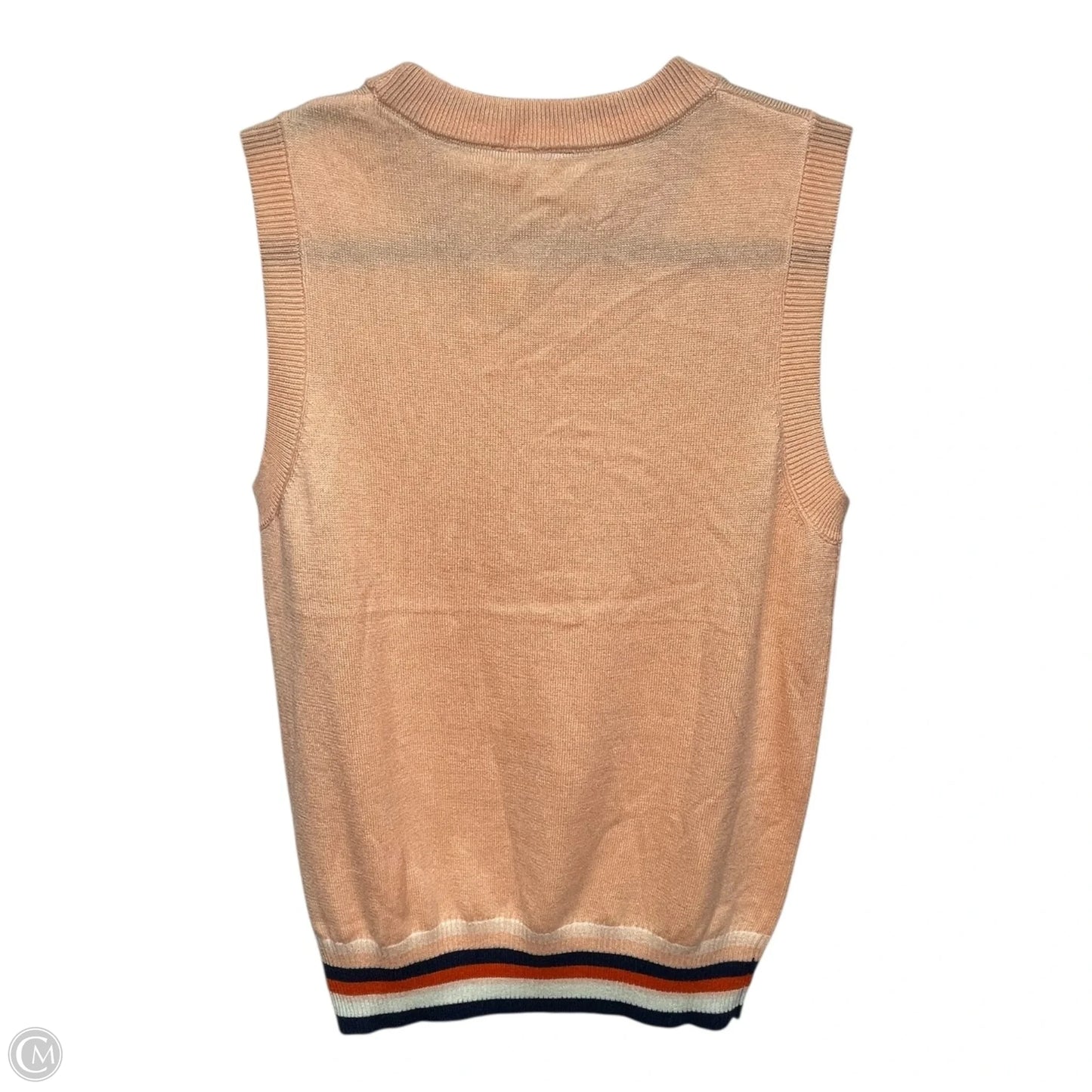 Vest Sweater By Moth In Orange, Size: S