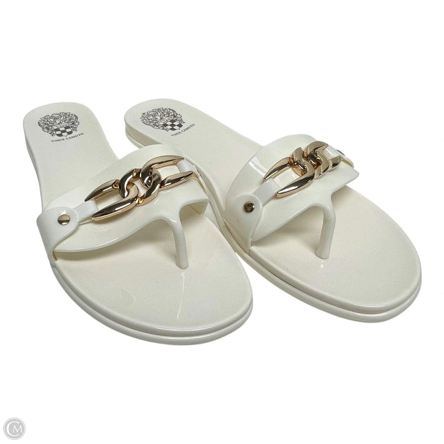 Sandals Flats By Vince Camuto In White, Size: 9