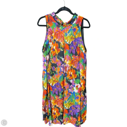Dress Casual Short By Robbie Bee In Floral Print, Size: 16
