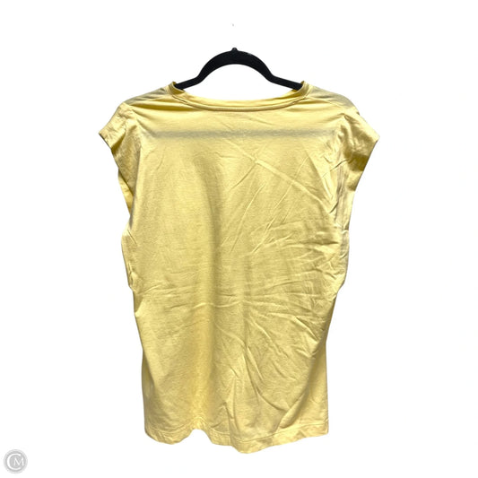 Top Short Sleeve Basic By A New Day In Yellow, Size: M