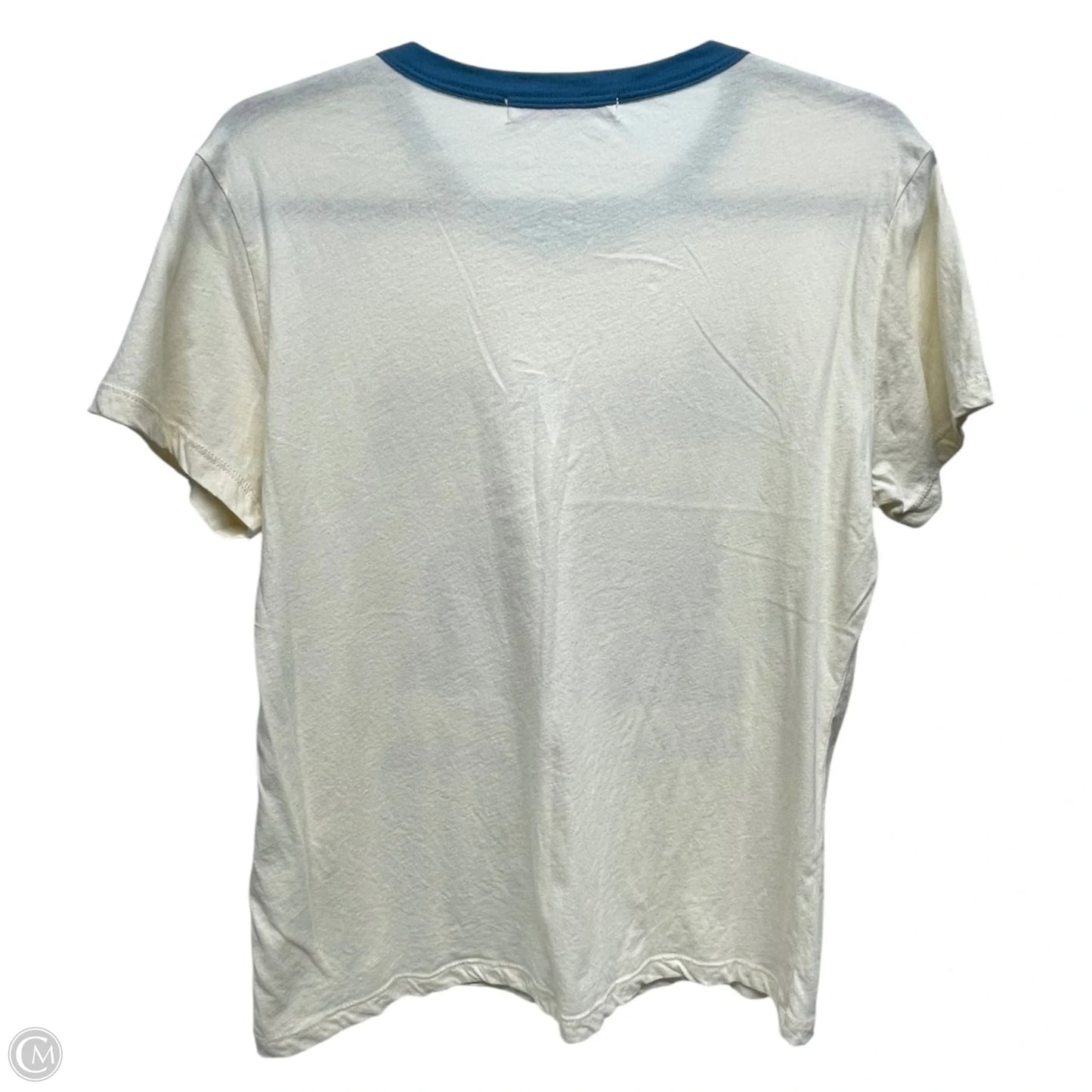 Top Short Sleeve By Anthropologie In Beige, Size: Xl