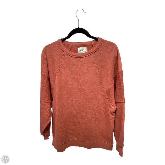Sweatshirt Crewneck By Madewell In Orange, Size: S