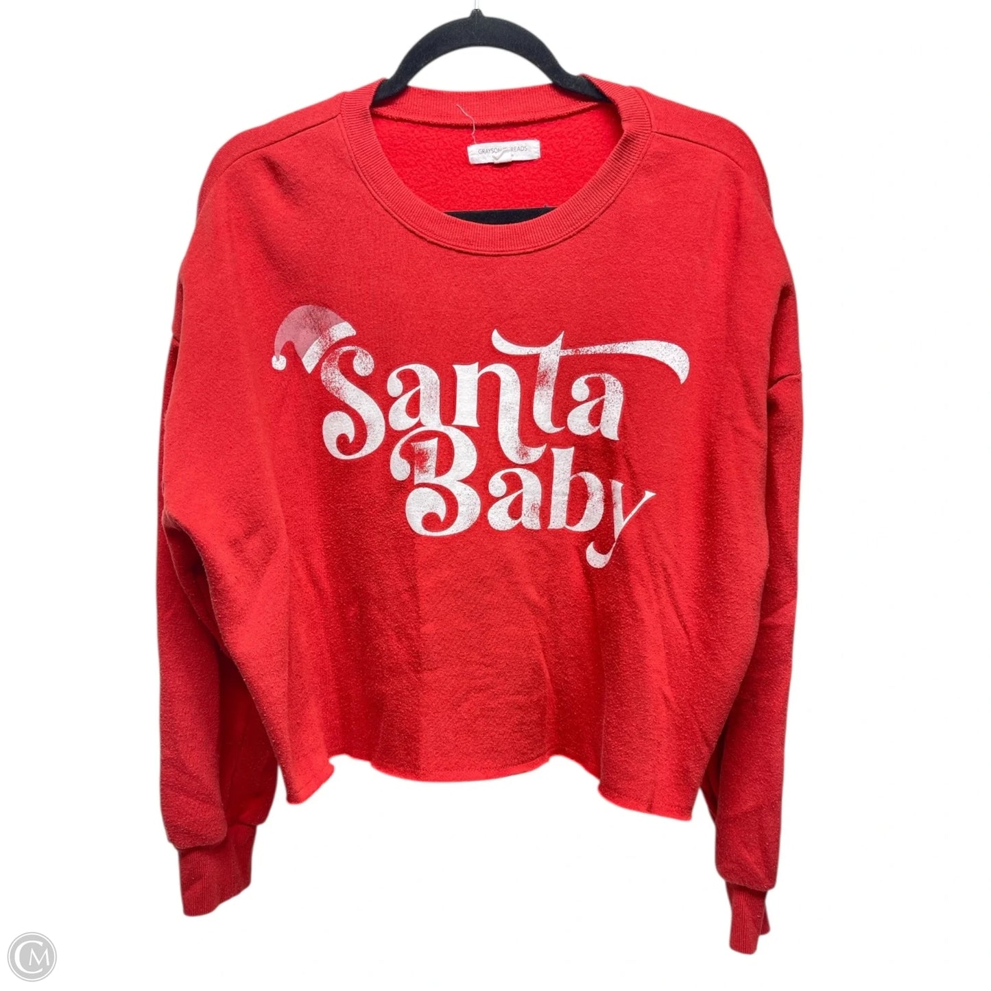 Sweatshirt Crewneck By Grayson Threads In Red & White, Size: L