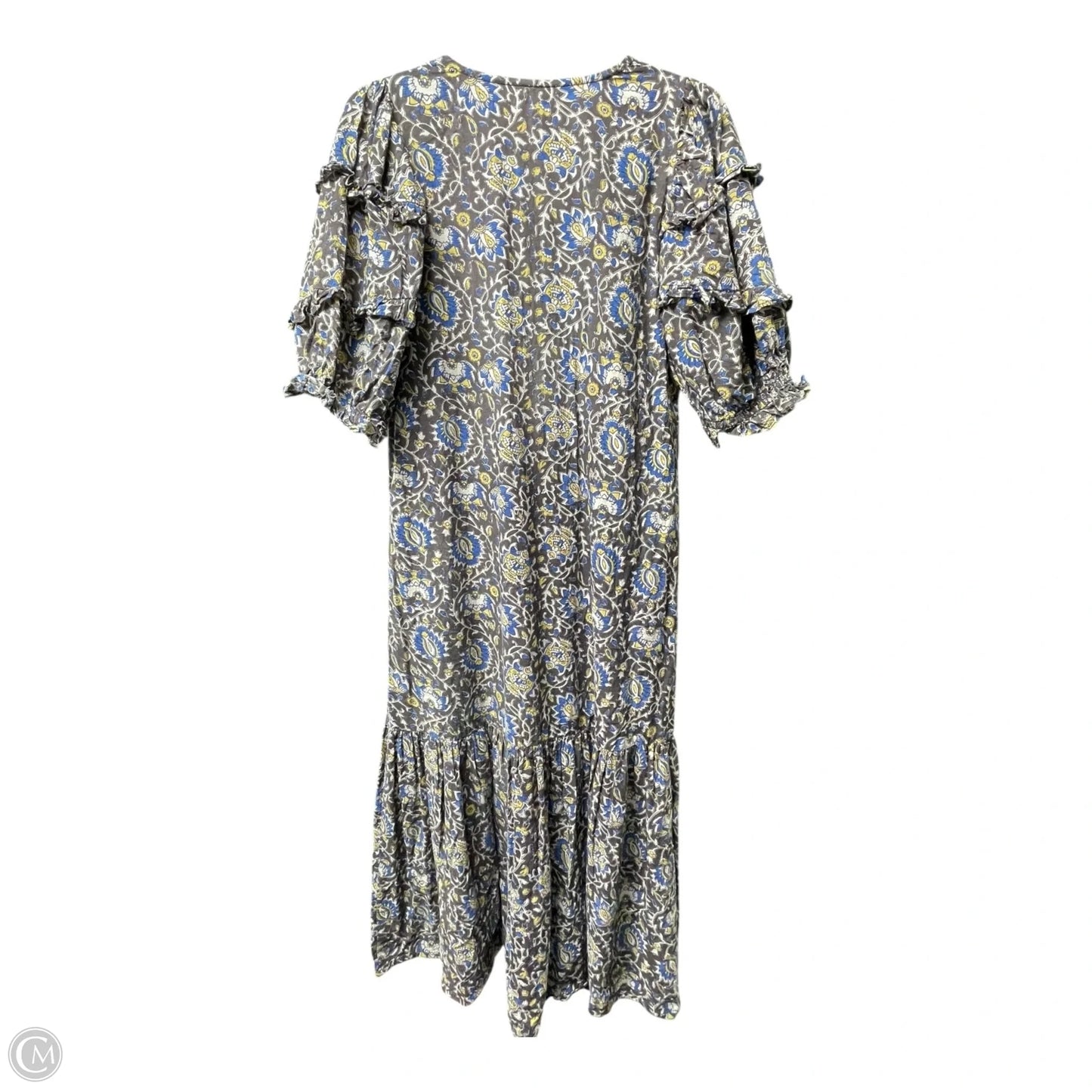 Dress Designer By ANNA CATE In Blue & Brown, Size: S
