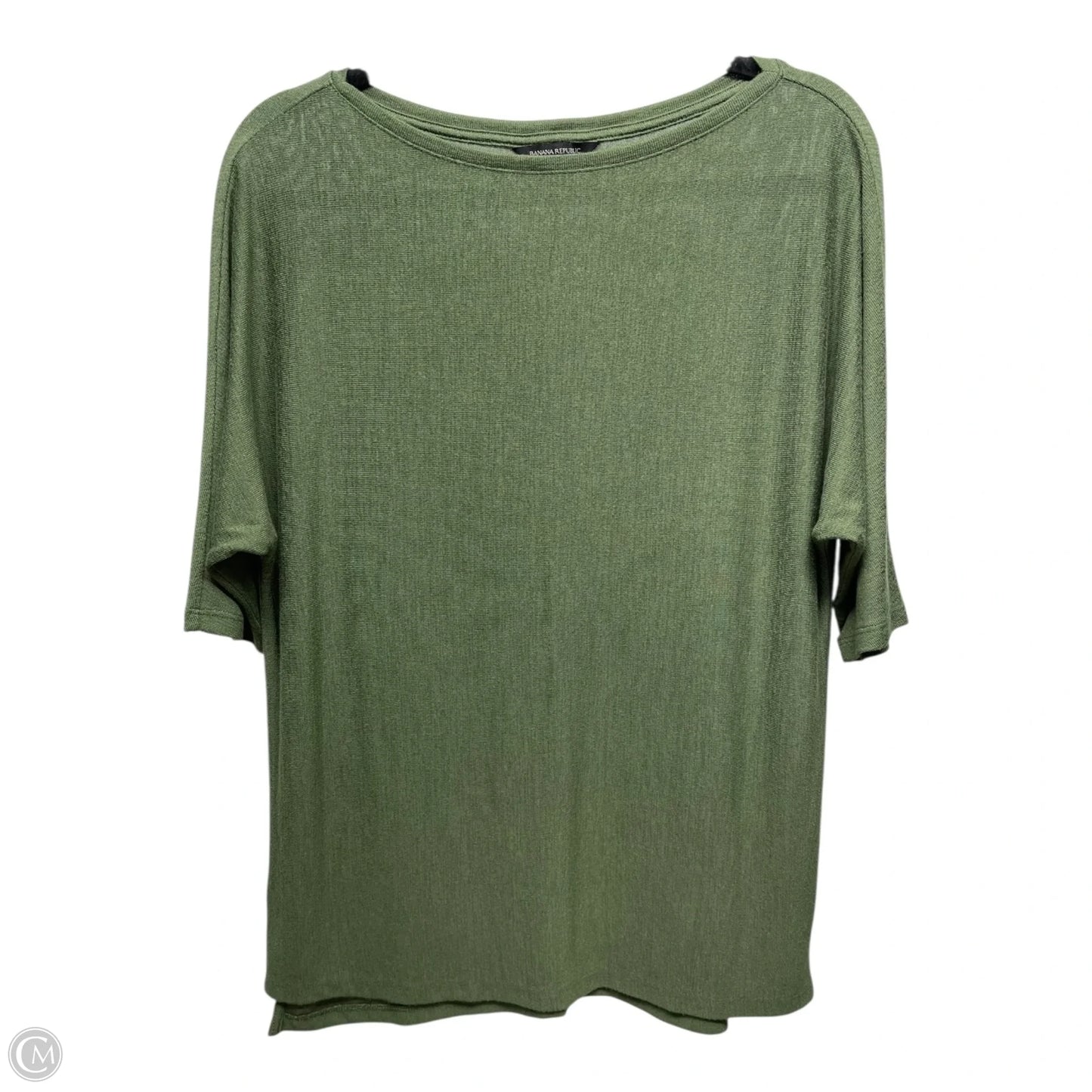 Sweater Short Sleeve By Banana Republic In Green, Size: M