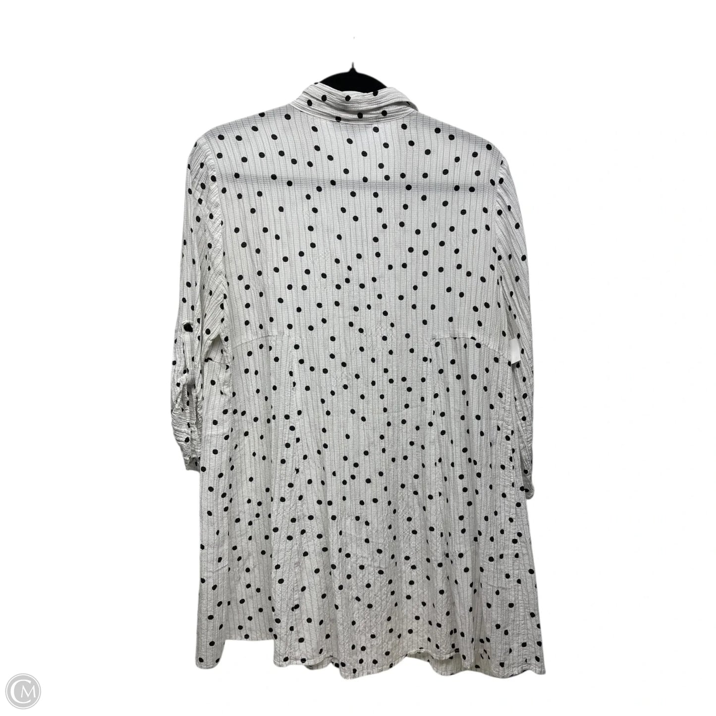 Top Long Sleeve By COUCHEL In Polkadot Pattern, Size: M