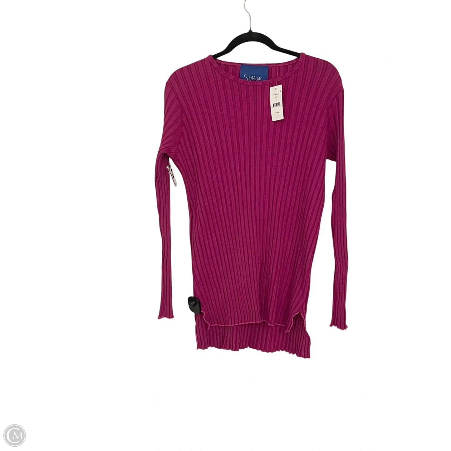 Top Long Sleeve Designer By SIMON MILLER In Pink, Size: S